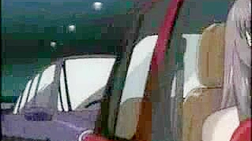 Escrava Hentai de Joelhos Lambendo Perna do Mestre Acorrentada