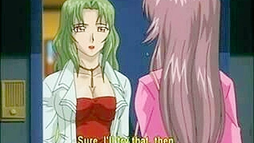 Escrava Hentai de Joelhos Lambendo Perna do Mestre Acorrentada