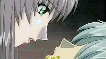 Escrava Hentai de Joelhos Lambendo Perna do Mestre Acorrentada