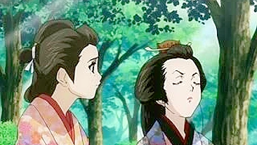 Garota de Hentai em Bondage numa Cena Quente de Sexo Lésbico