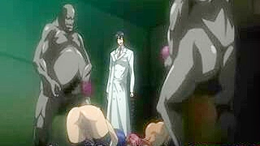 Gangbang Público com Hentai Peituda e Boquete em Vários