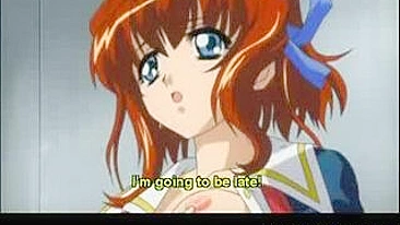 Bukkake no Trem Público com Universitária Peituda Hentai