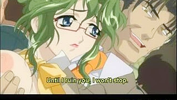 Bukkake no Trem Público com Universitária Peituda Hentai