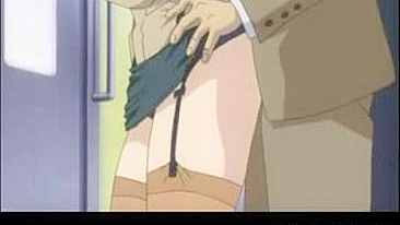 Bukkake no Trem Público com Universitária Peituda Hentai