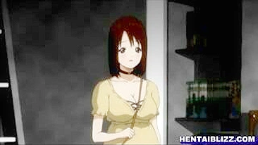 Empregada Hentai Gangbanged e Filmada em Cena Quente