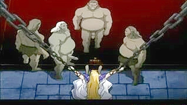 Virgem Hentai Acorrentada e Fodida por Pau Monstro de Marginal