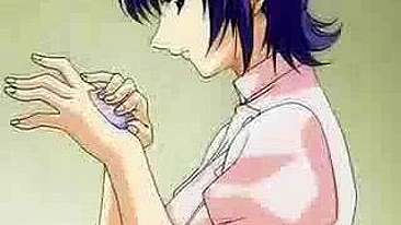 Enfermeira Hentai Tesuda se Masturba com Peitões Enormes - Imperdível!