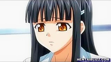 Bandidos Hentai Metem e Gozam no Rosto da Garota em Cena Selvagem