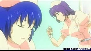 Enfermeira Safada Fodida com Garrafa na Buceta e Cu por Amante Hentai