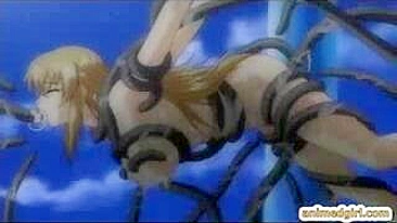 Monstro de Tentáculos Domina Garotas Hentai em Orgia Selvagem
