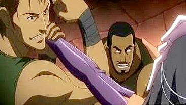 Hentai Virgem Arrombada por Bandidos em Orgia no Gueto