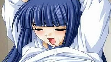 Hentai Lésbico Bondage Delicioso com Lambida e Enfiada na Buceta Molhada