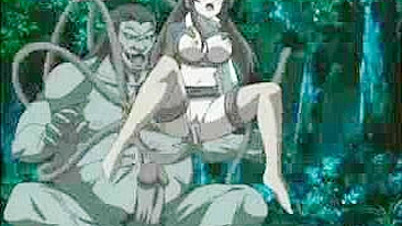 Paraíso Hentai - Garota Peituda Fodida por Tentáculos de Pau Monstro