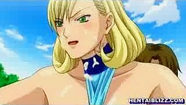 Colegiais Hentai Tetudas Lambem Bucetas Molhadas e Fodem ao Ar Livre