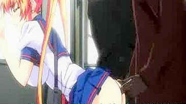 Colegial Hentai Dedada e Fodida no Cu no Trem por Negão