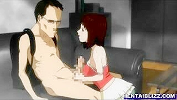 Menina Fofa no Hentai Fazendo Boquete e Foda nos Peitos!