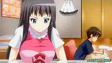 Vídeo Pornô Hentai - Universitária Peituda Tem Buceta Molhada Fodida e Engole Porra