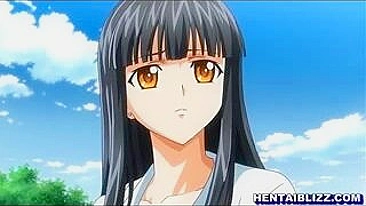 Vídeo Pornô Hentai Japonês - Universitária Peituda Chupa Rola e Leva Gozada no Rosto