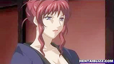 Gata Hentai Japonesa Tem Buceta Molhada Lambida e Cavalga Dildo