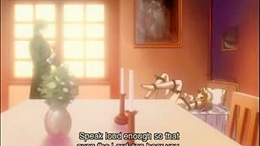 Freira Amarrada e Amordaçada com Peitões Fodida no Cu e Gozada Dentro em Hentai Safado