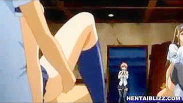 Viva a Fantasia Suprema com Colegiais Peitudas em Gangbang Hentai!