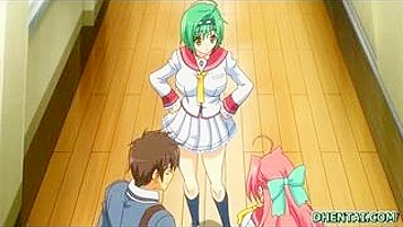 Colegial Japonesa Peituda Fica Molhada e Selvagem no Hentai