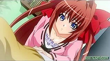 Colegial Novinha Peituda Ganha Punheta em Vídeo Hentai