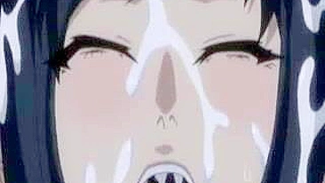 Gata Hentai Fodida e Coberta de Porra Quente!