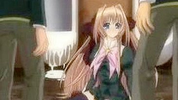 Travestis Universitárias Taradas Gangbangadas em Orgia Hentai Selvagem