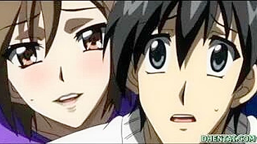 Amarrada e Chupando - Gata de Bondage Anime Mama Pau