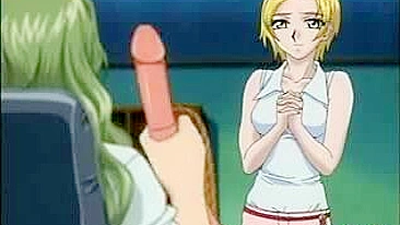 Massagem Lésbica Termina em Orgasmo com Dildo Duplo