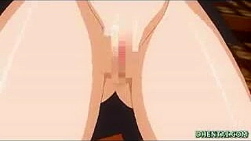 Colegial Hentai de Peitões Fodida com Vontade