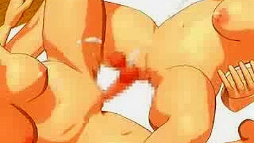 Trio Sensual Dois Caras e Uma Mina no Anime Termina em Gozadas Múltiplas