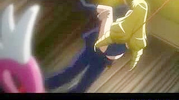 Loira Amarrada com Peitões Grandes Fodida em Vídeo Hentai