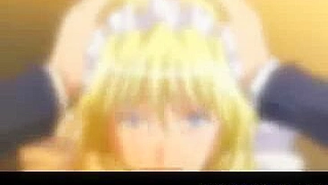 Loira Amarrada com Peitões Grandes Fodida em Vídeo Hentai