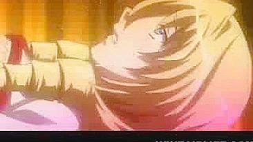 Loira Amarrada com Peitões Grandes Fodida em Vídeo Hentai