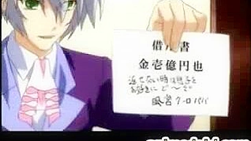 Travesti Hentai se Masturbando no Banho Quente