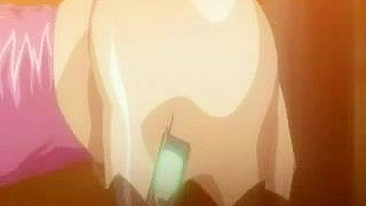 Cena Anime Safada - Empregada se Masturba enquanto Chefe Fode a Esposa no Quarto