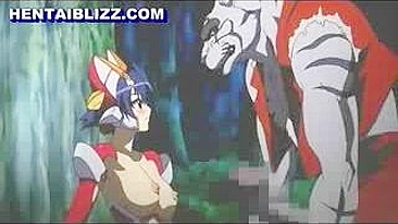 Monstro Fode Gata Peituda de Hentai em Vídeo Explosivo