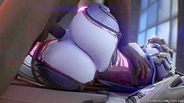 Widowmaker quer enlouquecê-lo com a boca sexy dela aqui