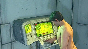 Garota submissa deixa lamber os pés enquanto fode na estação espacial