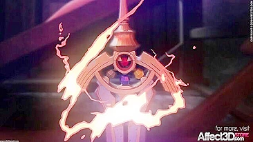 Ruiva gostosa com peitos lindos vai foder uma criatura estranha também