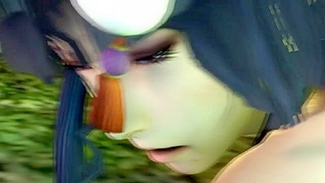 Garota de Dead or Alive com peitos naturais fode de lado até gozar forte