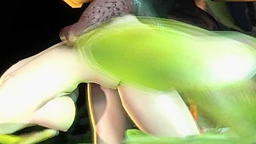 Garota de Dead or Alive com peitos naturais fode de lado até gozar forte