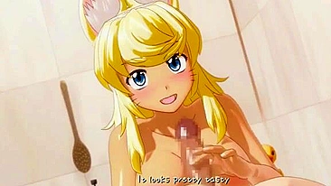 Neko peituda deixa ele detonar a xotinha molhada dela