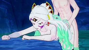 Garota de Demon Slayer vai levar de quatro em hentai taboo safado