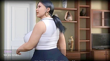 Mamães peitudas exibindo seus dotes em fodas hentai passionais