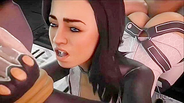 Miranda Lawson de Mass Effect em Compilação Kinky com Sexo Brutal