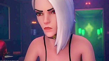 Mercy hentai com pau duro precisando de foda real em POV com prazer