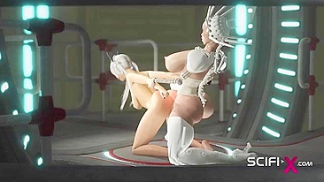 Futa com alienígena gata que adora prazer hardcore intenso